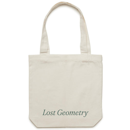 Lost Geometry - AS Colour - Carrie - Canvas Tote Bag - Cream