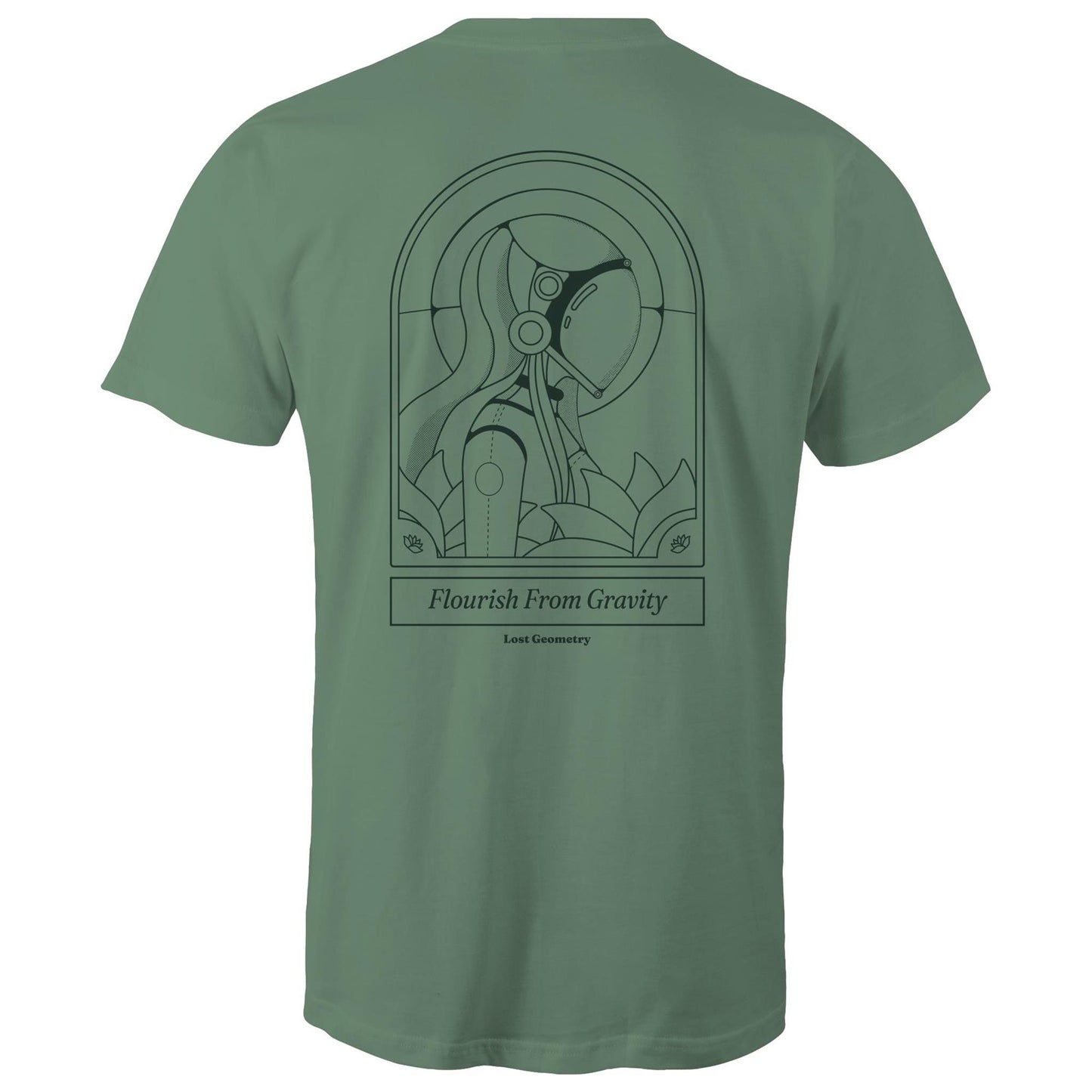 Flourish From Gravity Tarot Card Graphic Tee - Thrive Through Challenge