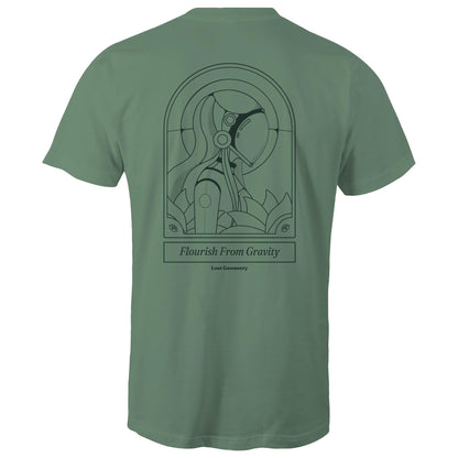 Flourish From Gravity Tarot Card Graphic Tee - Thrive Through Challenge